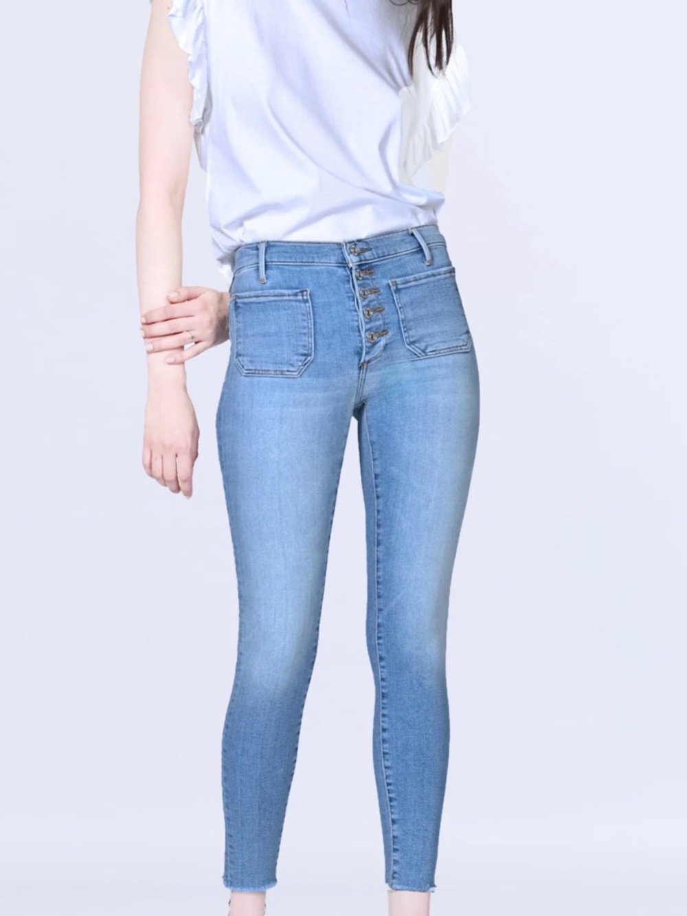 NWOT AVA PATCH POCKET SKINNY - IT'S ALL GOOD
